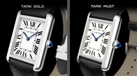 tank solo watch cartier|cartier tank solo vs must.